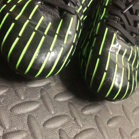 Green orange and black cleats size 36 bomkinta Lace up euc - Picture 6 of 8